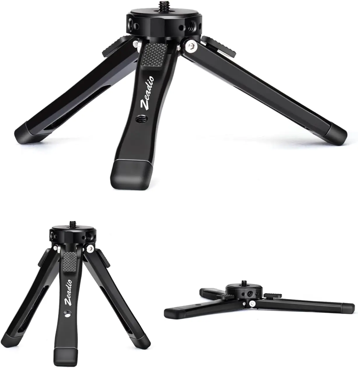 

Heavy Duty Mini Metal Tripod Stand - Universal Support for Cameras, Gimbals, Action Cams, Microphones & Lights (40kg Load)