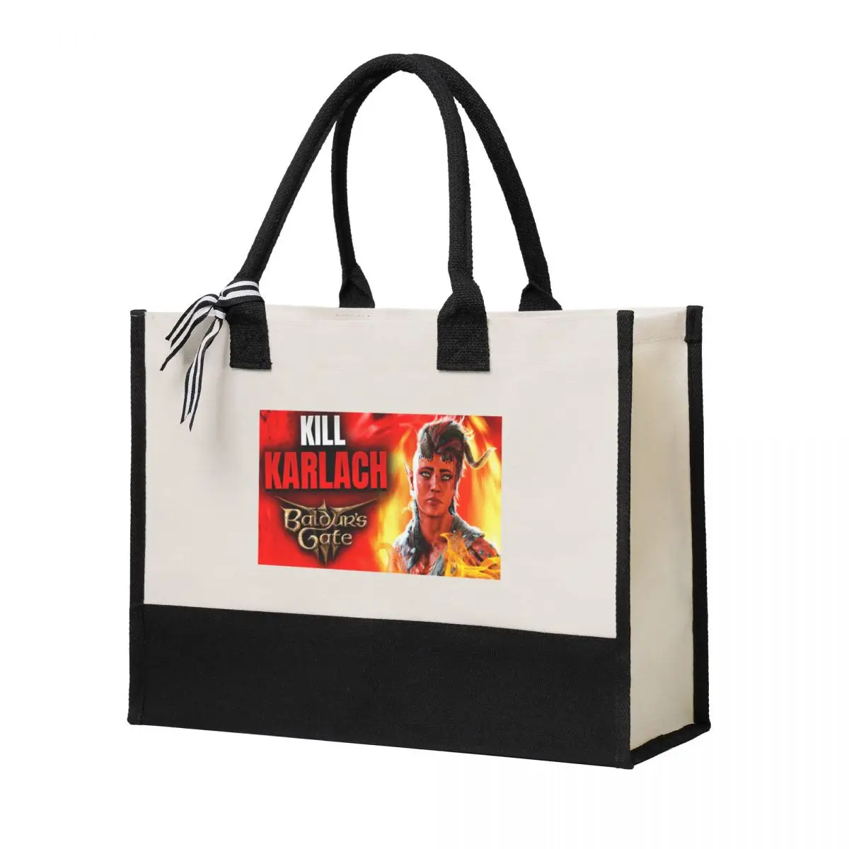 

Baldurs Gate 3-Why You Should KILL KARLACH Canvas Bag Shopping Bag Wedding Decoration Travel Wedding Bag best wedding gift