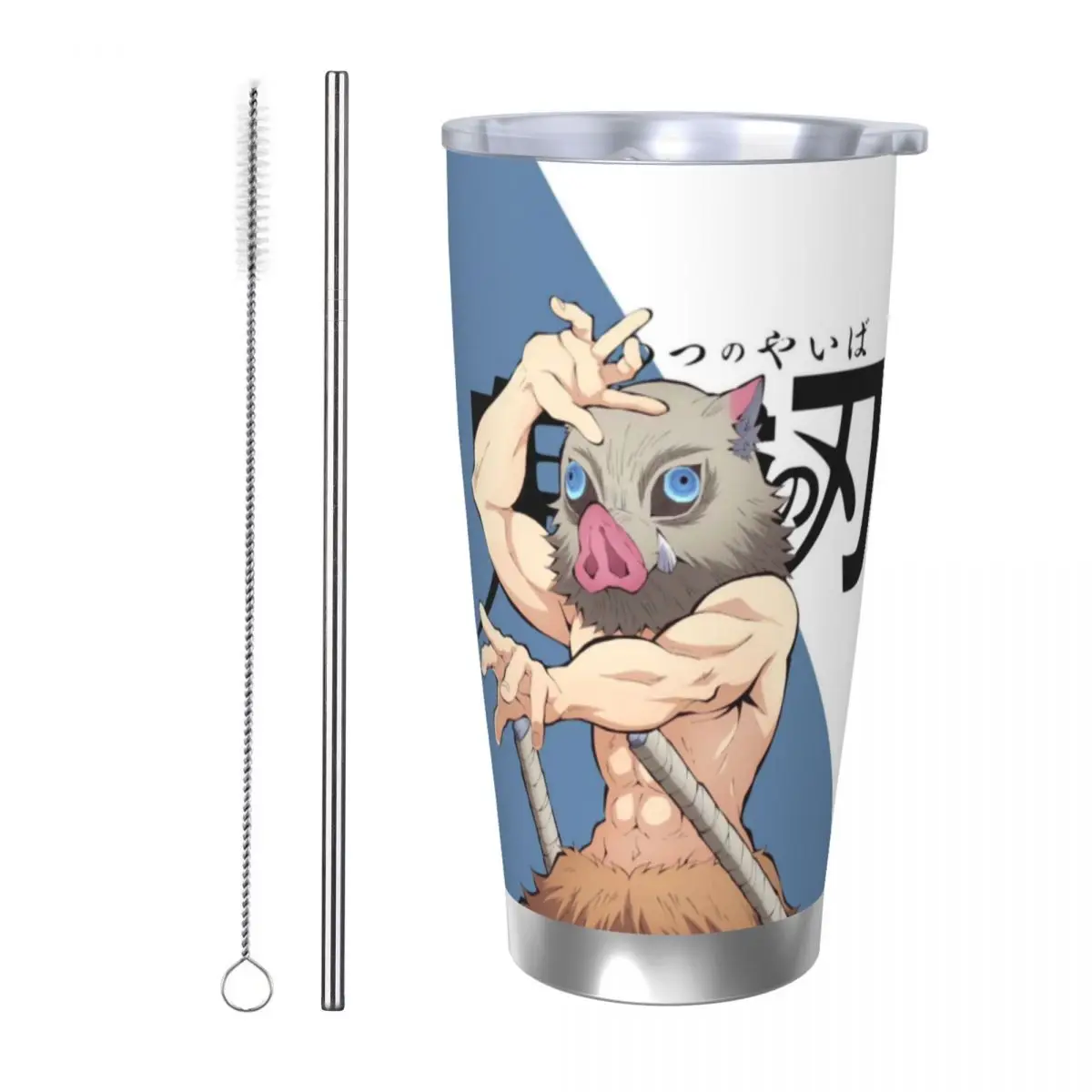 Demon Slayer Kimetsu No Yaiba 20oz Stainless Steel Insulated Thermal Coffee Car Cup Cold Hot Mugs Vacuum Flask