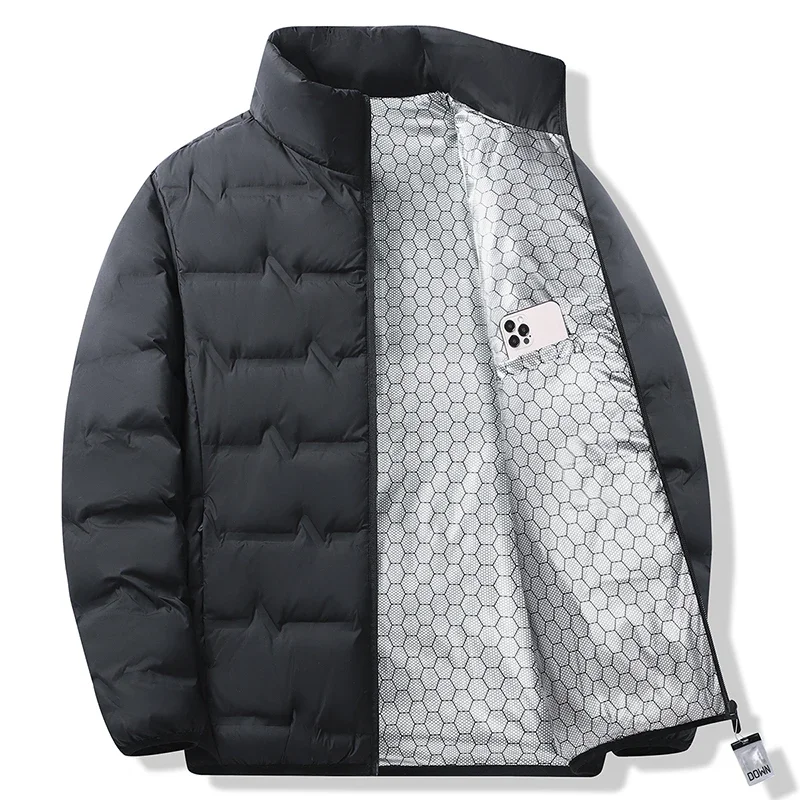 Winter Men White Duck Down Jacket Coat Men Waterproof Windproof Warm Loose Jacket Man Multi Pocket Ultralight Windbreaker Jacket