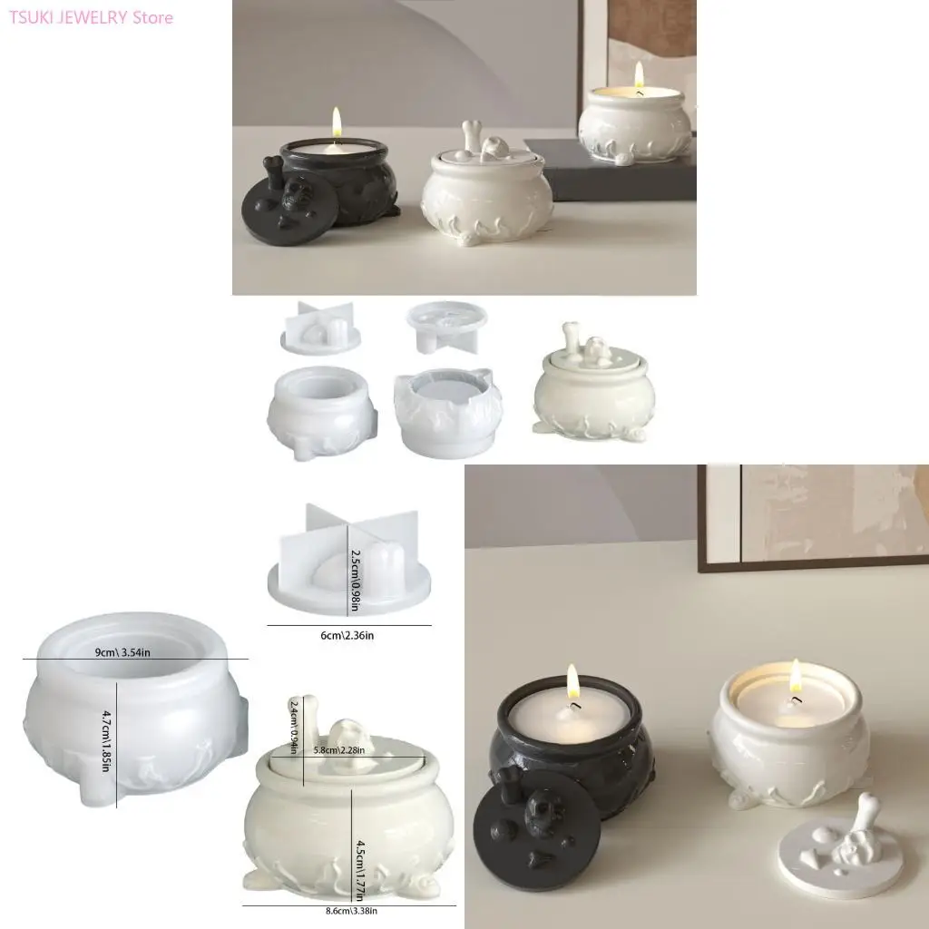 

62KE гибкая силиконовая форма с черепом, устойчивая к разрыву форма для хранения конфет, подходит для поделок на Хэллоуин и дома