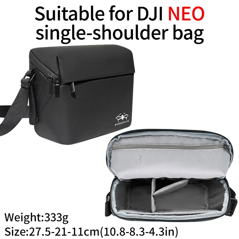 For DJI Neo Drone RC-N3 Battery Single-shoulder Storage Bag Portable Casual Crossbody Bag Oxford Fabric Protective Accessories