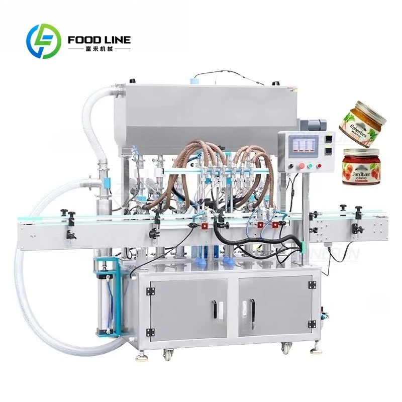 Máquina de llenado personalizada de alta precisión con mezcla de calefacción, vaselina, ungüento cosmético, tarro, bálsamo, salsa gruesa