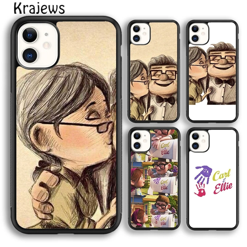 up carl and ellie LOVER COUPLE Phone Case Cover For iPhone 16 15 14 plus XS XR 11 12 mini 13 pro max coque Fundas