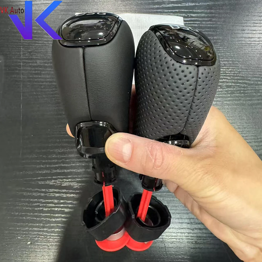 

For Skoda Octavia Superb Fabia Yeti DSG Gear Shift Knob Leather Side Cover Interior Parts