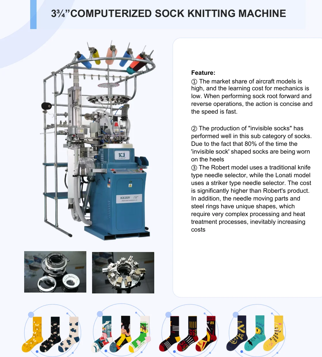 Macchina per la produzione di calzini funzionali completamente automatica a prezzo di fabbrica con macchina da cucire per calzini