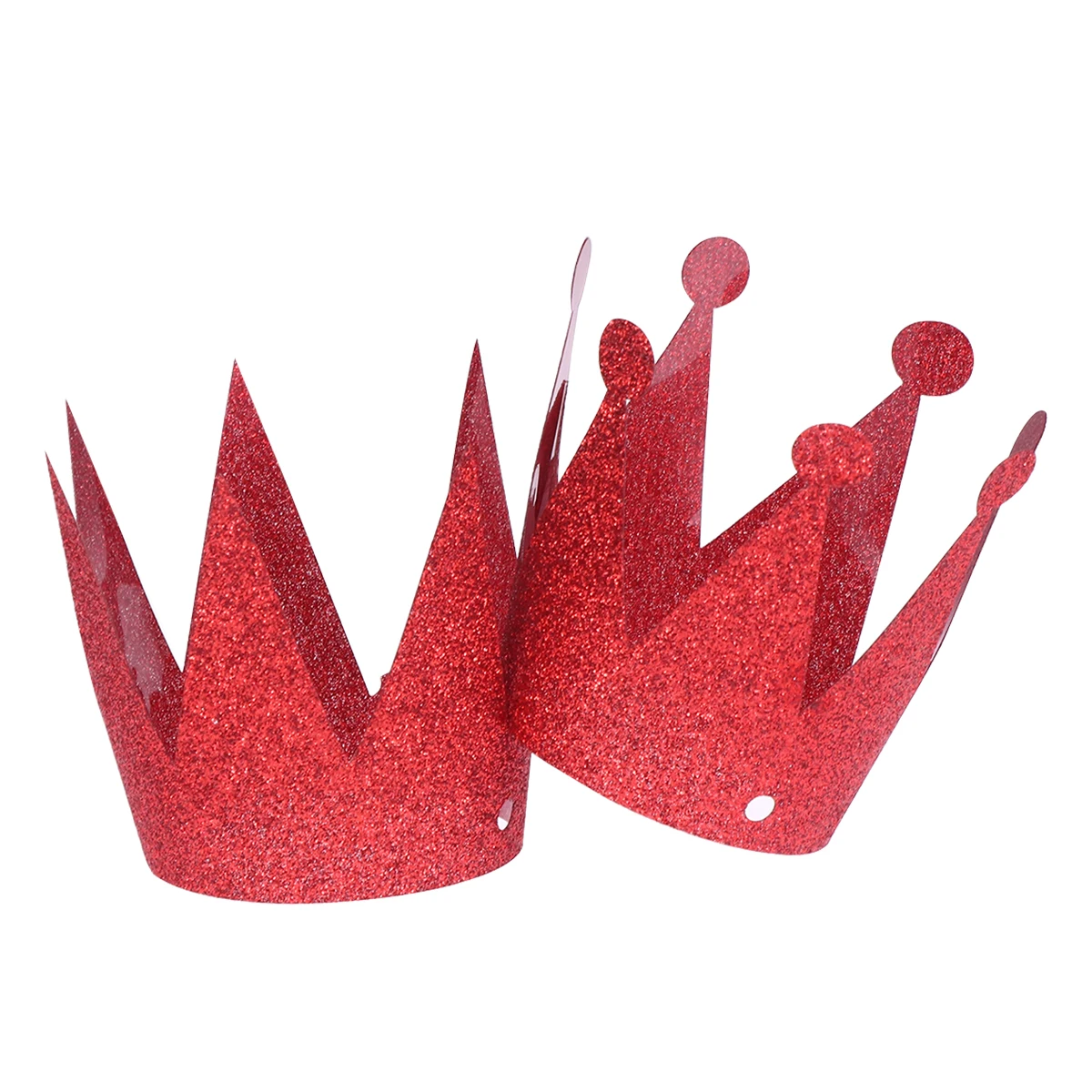 

12 Pcs Glitter Prince and Crown Design Toddler Hat Crowns for Parties Kids Birthday Hats