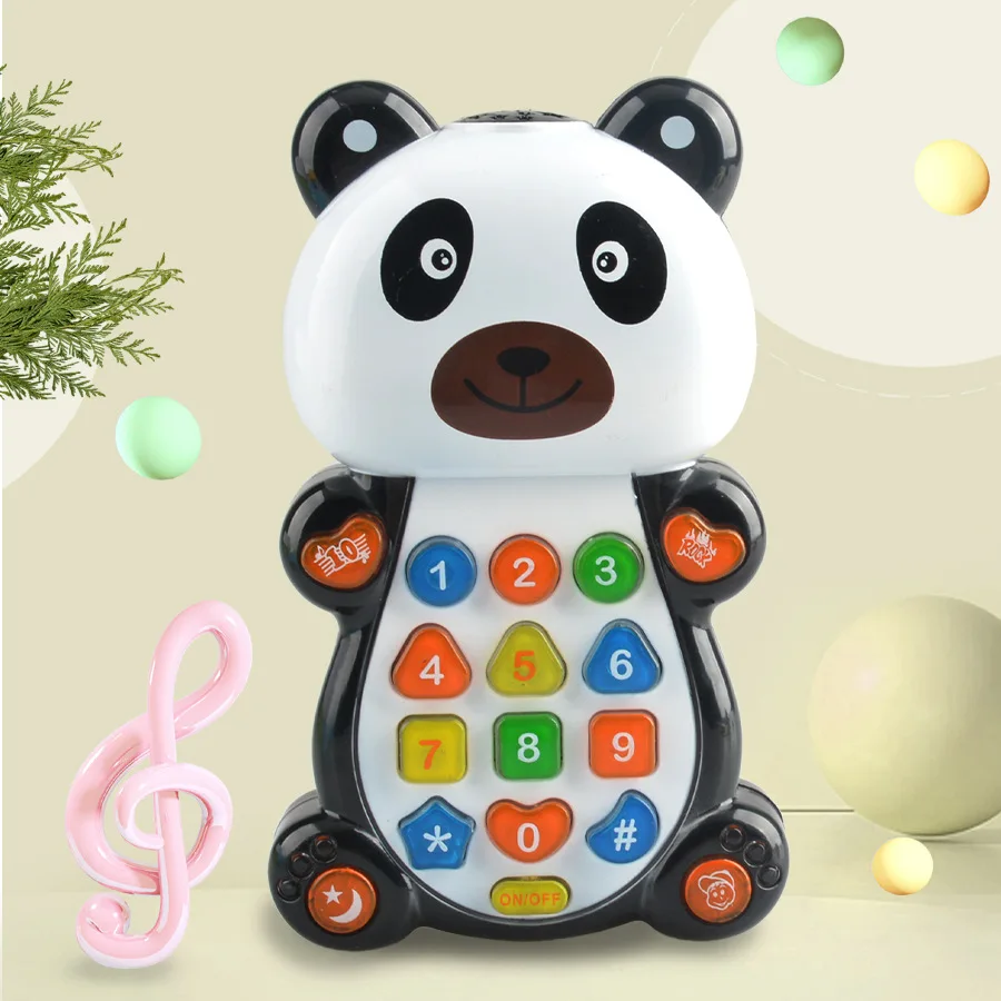 Kinder Cartoon Tiere Musik Frühe Bildung Maschine Intelligente Baby Lernen Maschine Elektrische Puzzle Handy Spielzeug