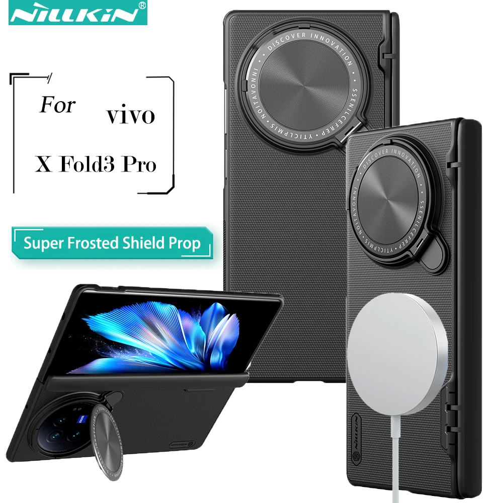 

Nillkin Super Frosted Shield Prop Magnetic Case For Vivo X Fold3 Pro 8.03″Open Case Camera Flip Mount Ultra Thin Matte