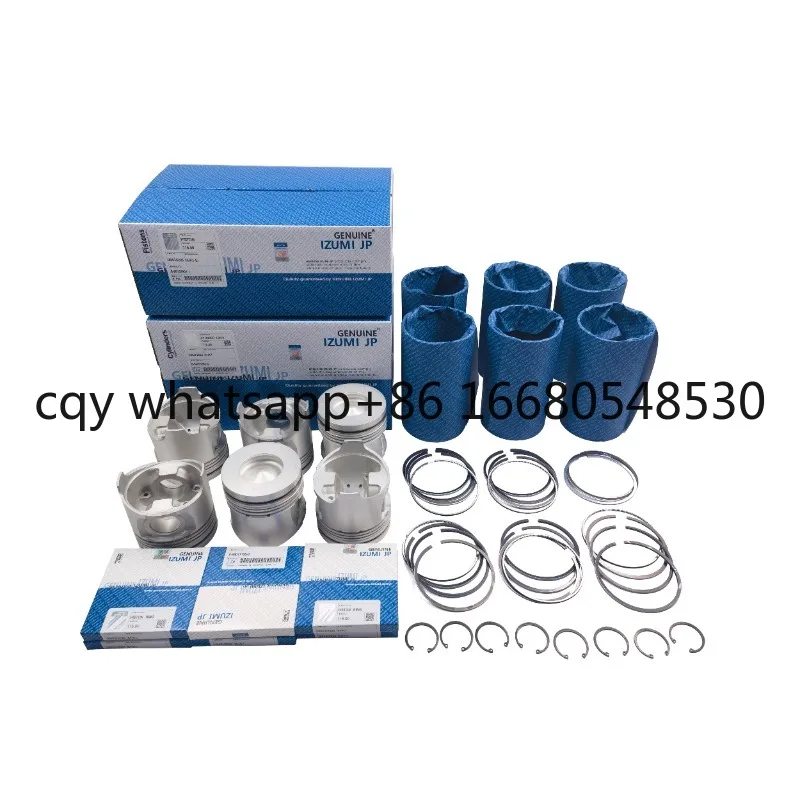 

Genuine Izumi Jp 6HK1 Cylinder Liner Piston Kit 8-98152-901-1 for Isuzu Excavator Engine Overhaul Parts Repair Kit