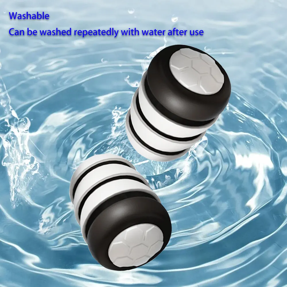 

Reusable 3-Layer Silicone Ear Plugs with Noise Reduction for Sleep Swim Travel Concert