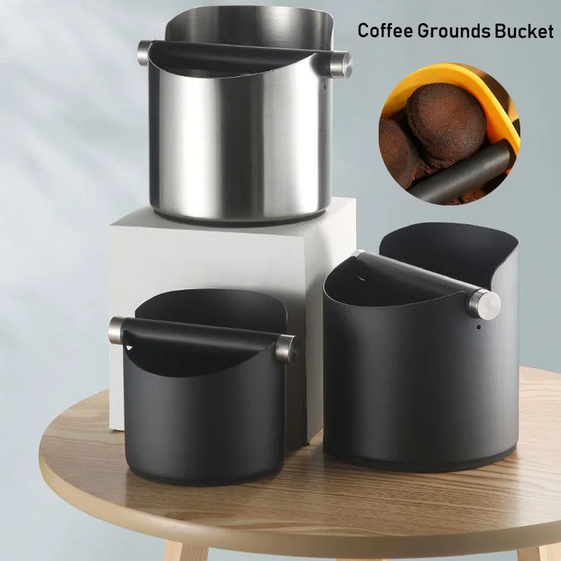 Espresso Knock Boxes Sturdy Compact Coffee Box Durable Non-Slip Coffee Grounds Bucket Easy Clean Espresso Knock Boxes