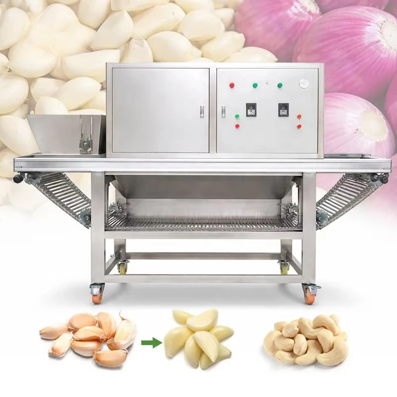 Garlic Peeling Machine Stainless Steel Automatic Industrial Garlic Separator Ginger Onion Peeler Customized Factory Equipment