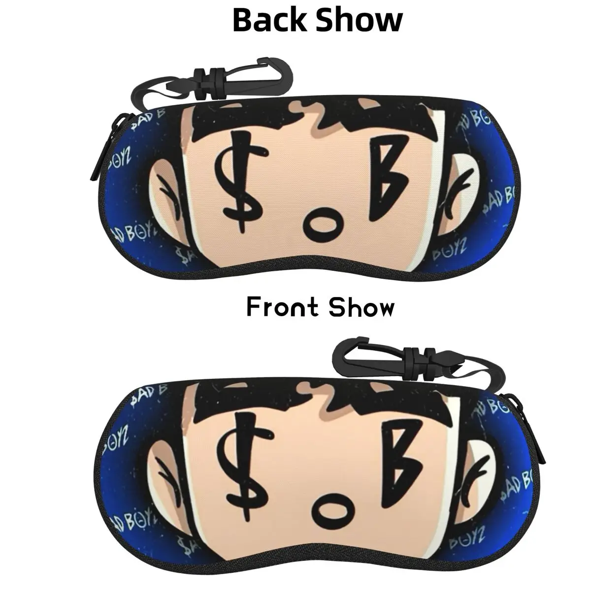 

Junior H Sad Boyz Corridos Tumbados Mexico Shell Glasses Case Protective Sunglasses Box Women Men Soft Eyeglasses Bag Pouch