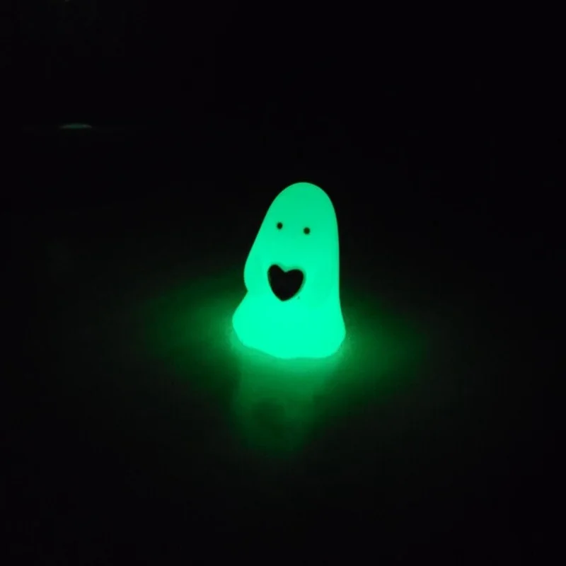 أصيص زهور الشبح الفوسفوري - يتوهج في الظلام لديكور الهالوين، زخرفة وعاء نبات كرتوني لطيف، هدية رائجة لديكور المنزل