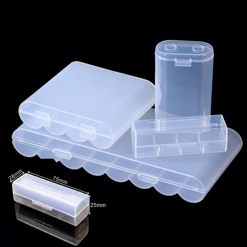 New 1/3PCS 1 Section/2 Section/4 Section/8 Section 21700 Battery Anti Fall Protection Box 21700 Battery PP Plastic Storage Box