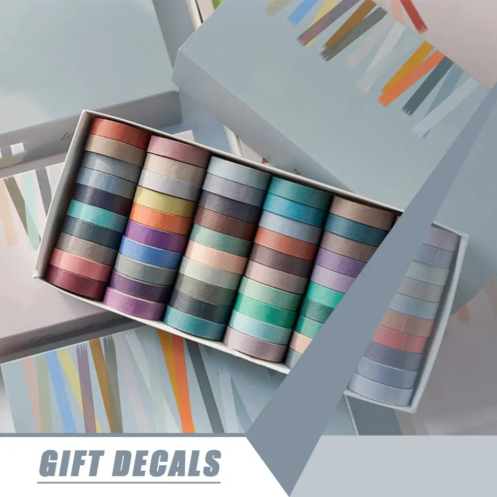 60 Rolls Colorful Gift Wrapping Stickers Premium Material Easy-Tear Self-Adhesive Festival Gift Labels for Candy Stores