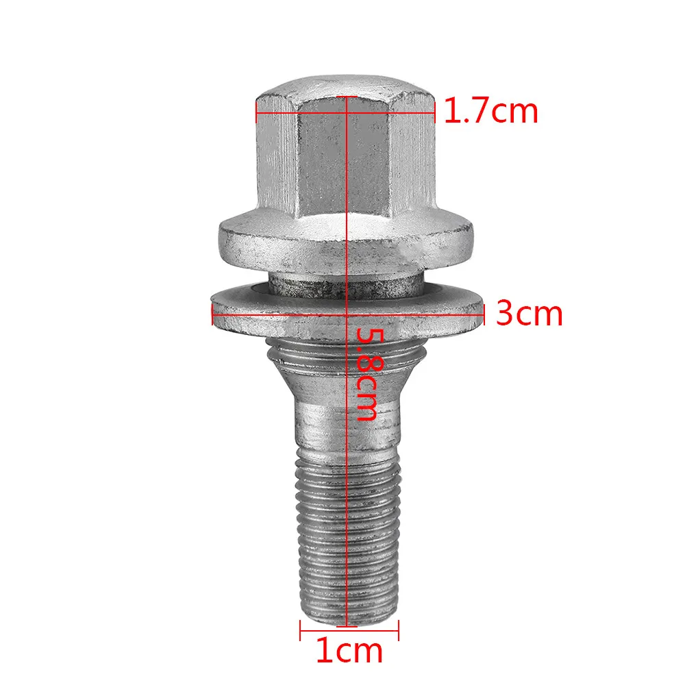 WarriorsArrow Wheel Bolt Silver Metal For Citroen C2 C3 C4 C5 C6 Berlingo For Peugeot 206 207 307 Partner 540567