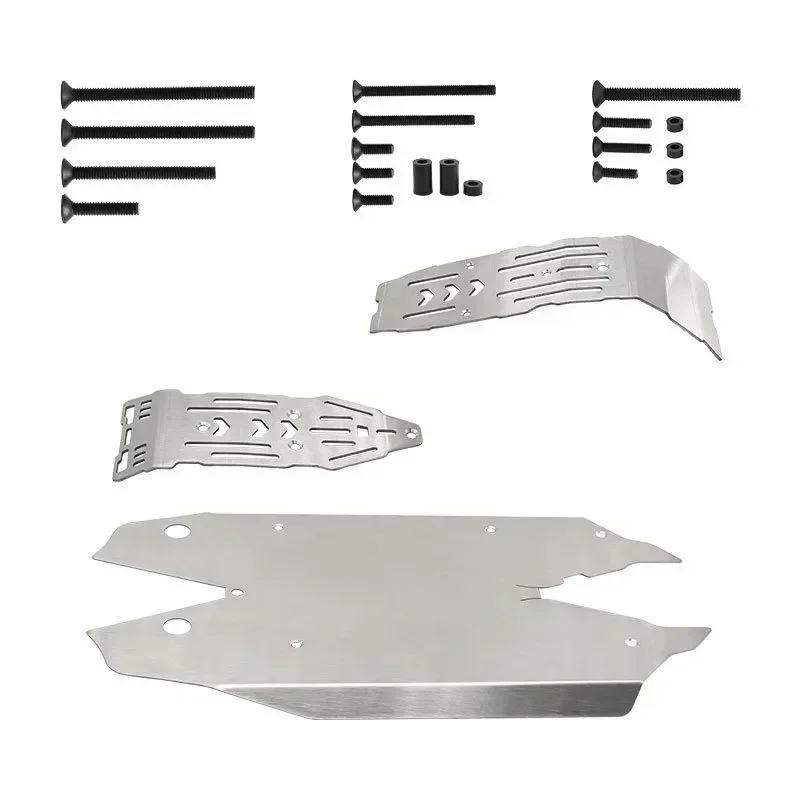

Metal Stainless Steel Chassis Armor Protection Protector Skid Plate for Arrma 1/8 Mojave 4S 4X4 RC Car Upgrade Parts