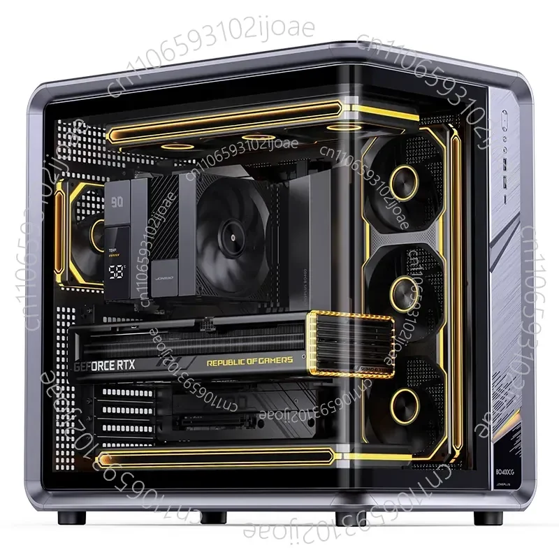 BO400CG V2 ATX Aluminum Alloy Sea View Room Chassis Curved Glass