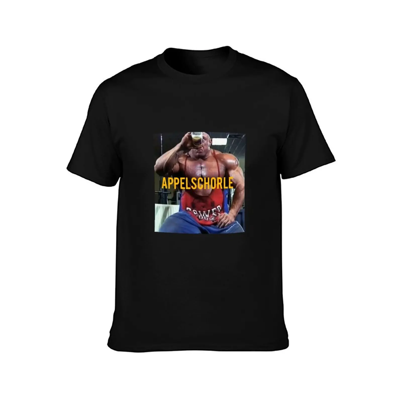 Markus Rühl Bodybuilding Appelschorle Abbelschorle Meme Sticker T-Shirt Festival Party Tee Top