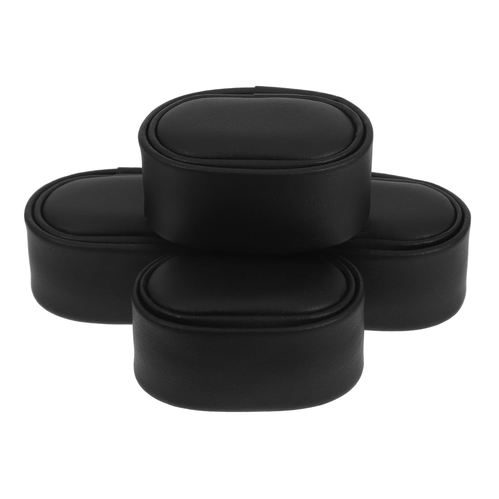 

4 Pcs Watch Winder Pillows Small Automatic PU Sponge Black Gentle Durable Storage Accessories Replacement Bed