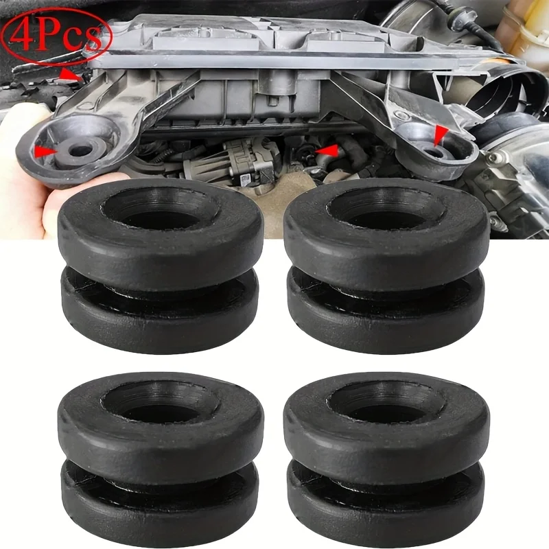 4pcs Rubber Grommet Buffer Air Filter Box Housing Mount For Citroen Peugeot 9814411880 1623159380 Car Fixing Parts
