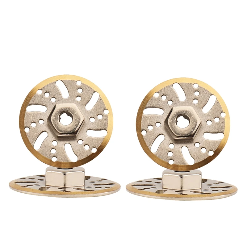 Brass Wheel Hex Adapter Axle Counter Weight Brake Disc For Axial SCX24 1/24 RC Crawler Car Upgrade Parts