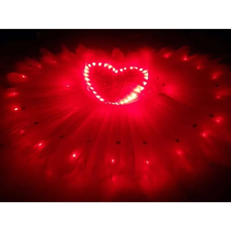 Светящаяся юбка-пачка, флуоресцентный балетный танцевальный костюм, одежда для выступления на сцене, свадебная вечеринка, сверкающее платье принцессы, ночник