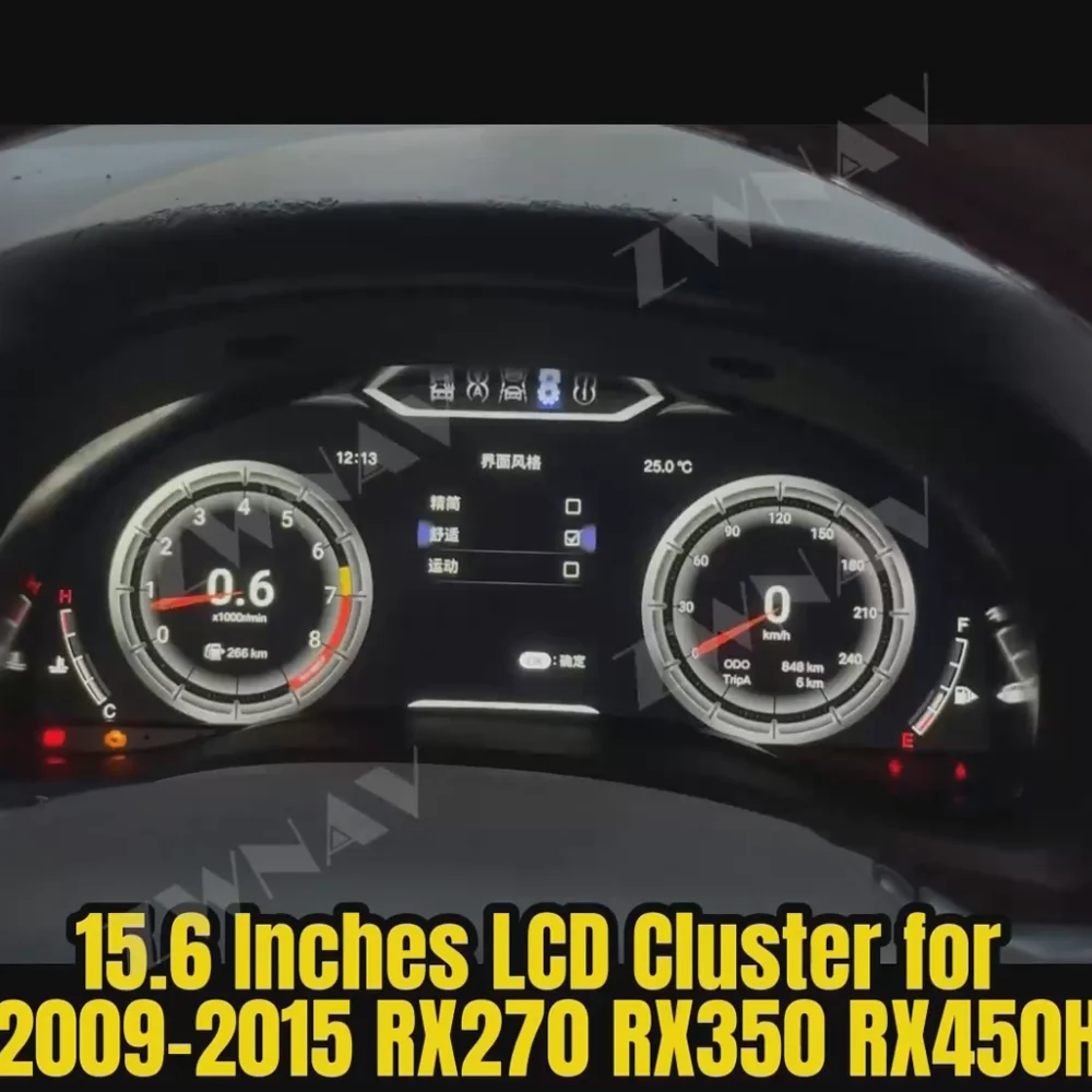 Car Dashboard For Lexus RX AL10 2009-2015 RX270 RX350 Carplay Virtual Cockpit LCD Digital Gauge Cluster Instrument Panel Dash