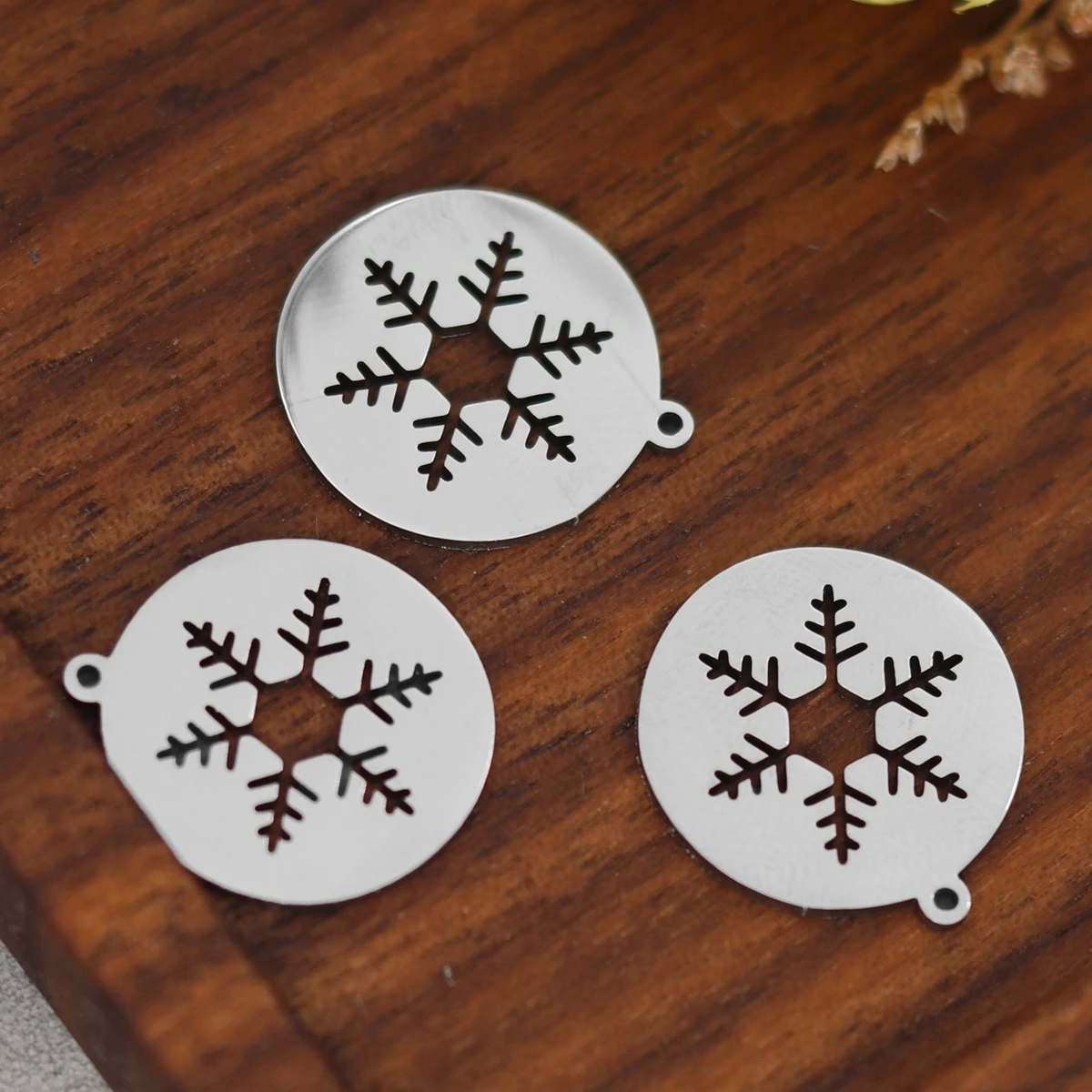 3pcs Snowflake Coffee Tea Cup Pumpkin Bat Starfish Mouse Cherry Charms Pendant Earring Bracelet DIY Necklace Jewelry Making