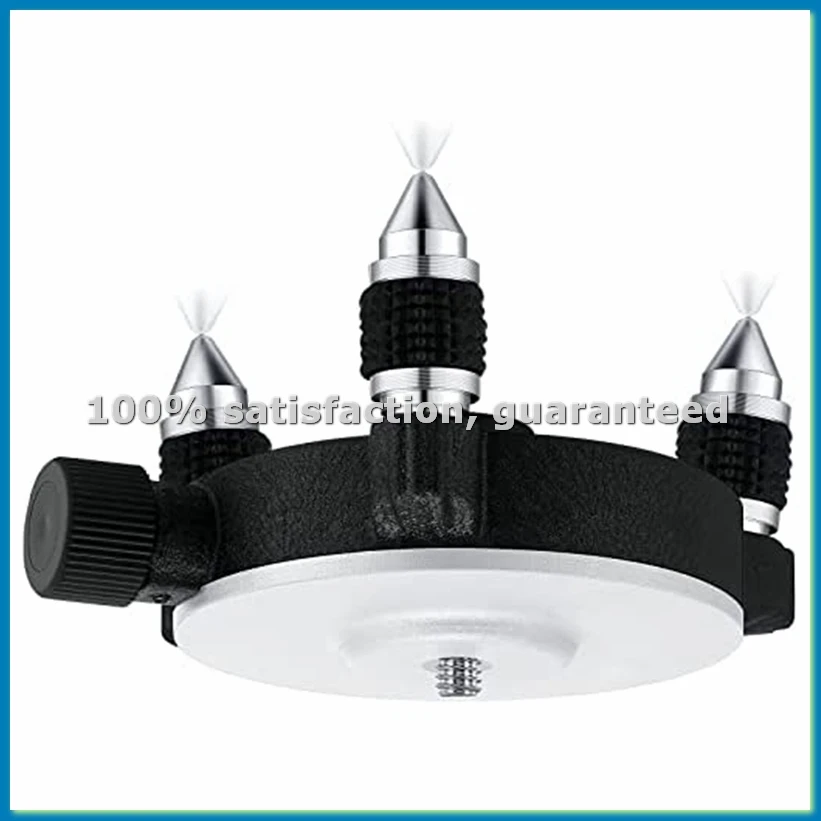 360°Adjust Laser Level Adapter Rotating Base for Laser Level Tripod Connector Pivoting Base Fine Tuning Holder-ABFB