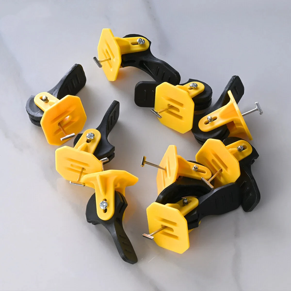 

Reusable Floor Porcelain Tile Leveling System Clips Ceramic Levelers Kit for Tile Laying Fixing Wall Tile Construction Tools