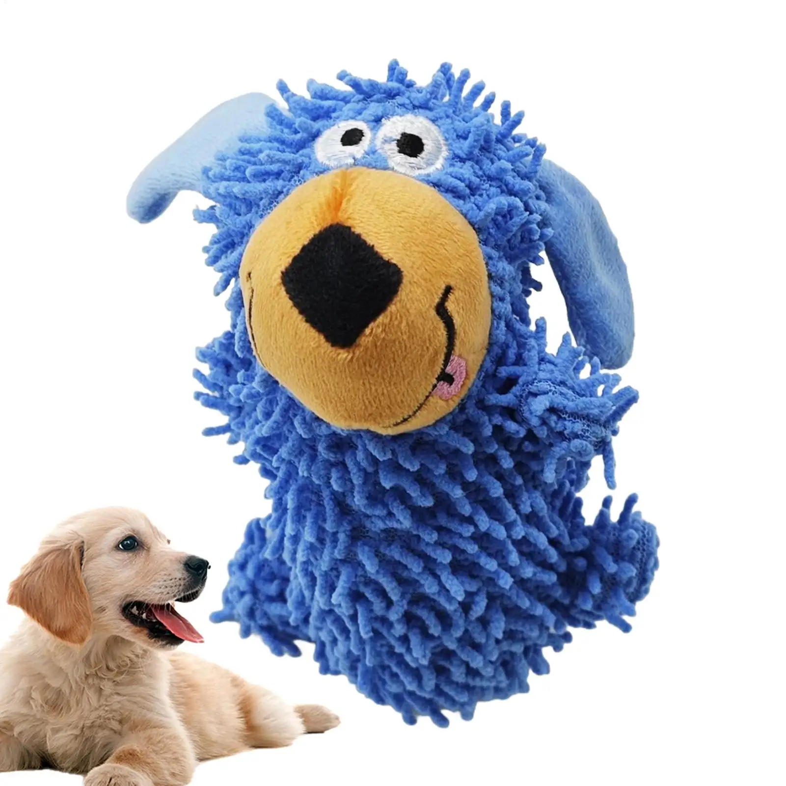 Quietschspielzeug für Hunde, interaktives Quietschspielzeug für Hunde, zur Zahnreinigung, Bereicherung, Stimulation, Welpenkauer für Begleiter