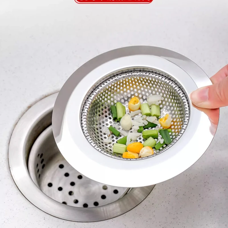 

1pc Stainless Steel Kitchen Sink,Sewer Filter Screen, Sink Floor Drain Filter Screen,Vegetable Basin,Hand Sink Anti Clogging Net