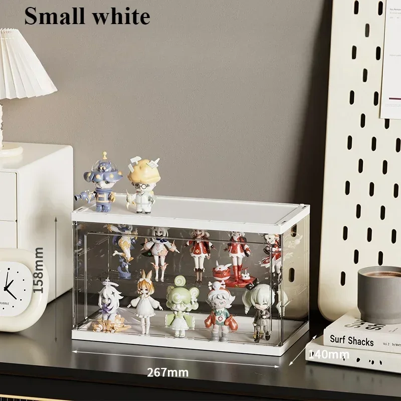 

Closeout‌！Clear Ladder Model Box Display Dustproof Showcase for Collection Figures Box Storage New Tide Blind Box Storage