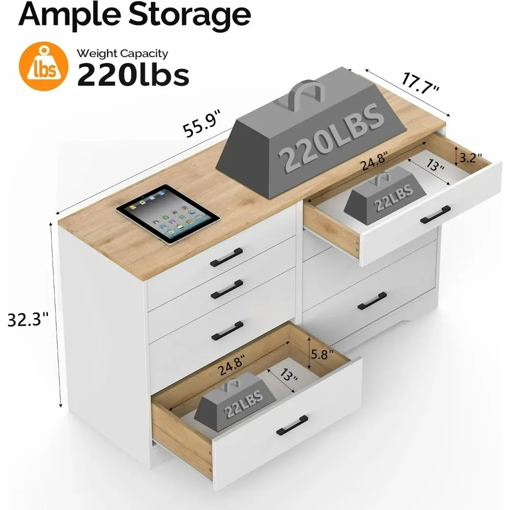 8 Drawer Dresser 56