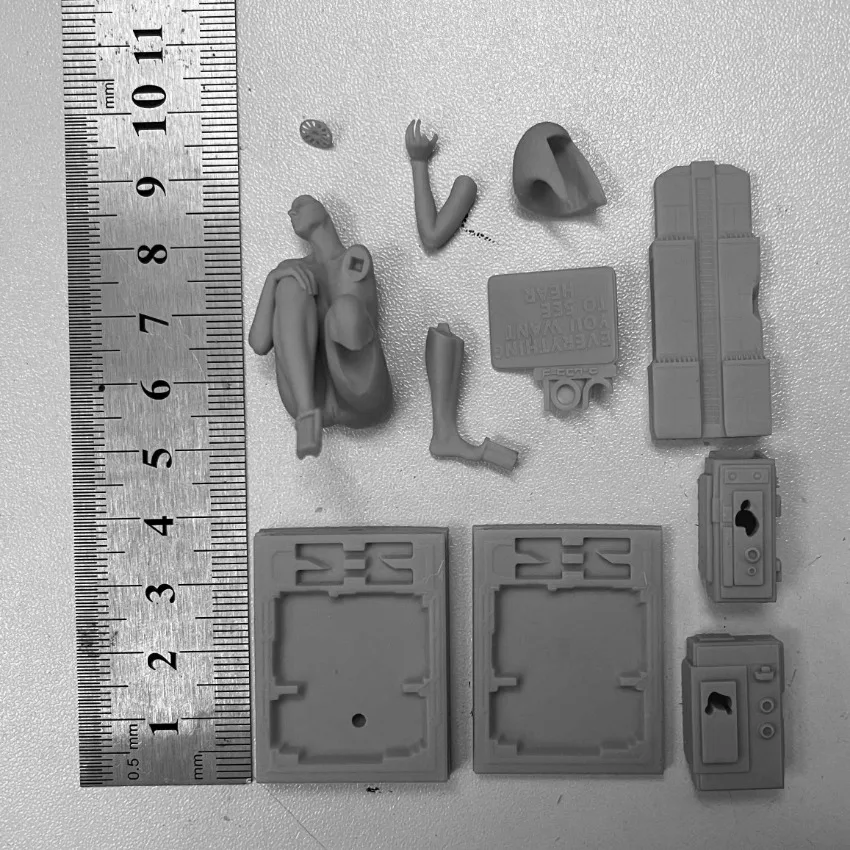 Kit de modèle de figurine assemblée en résine, jouet de science-fiction, futur Monténégro féminin, passe-temps, diorama, non assemblé, non peint, impression 3D, 1/24