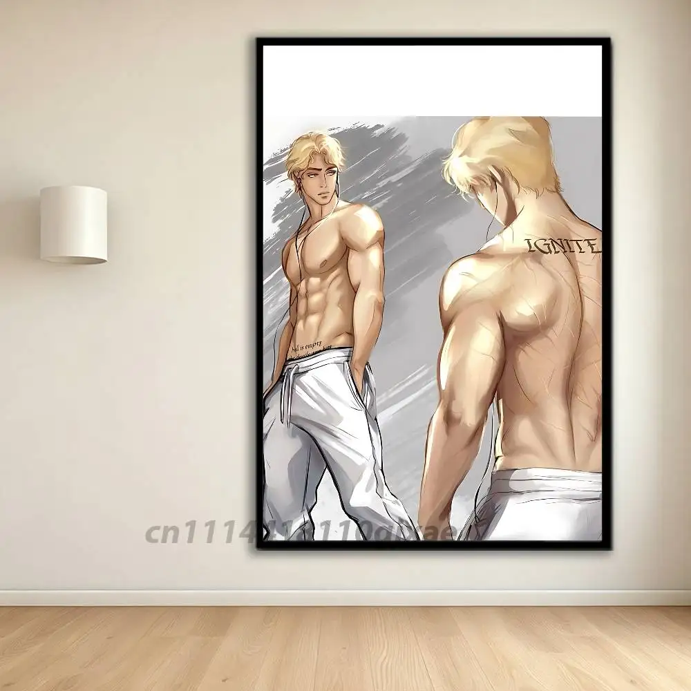 A-Aaron Warner S-Shatter Me  Poster HD home decor sticky wall waterproof home living room bar aesthetic decor