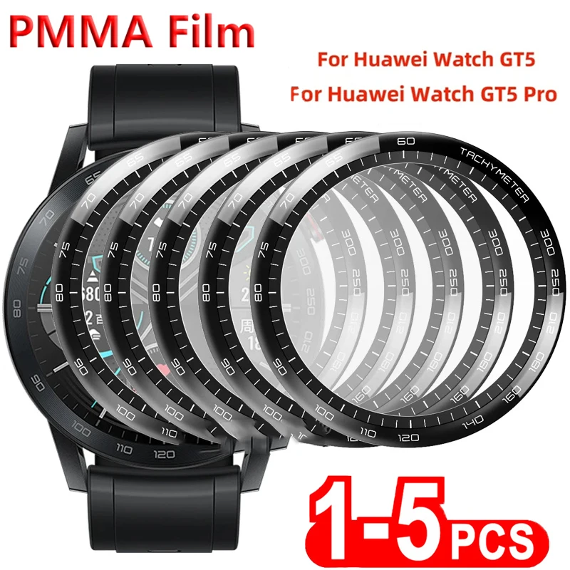 1-5PCS 3D Gebogene Screen Protector Für Huawei Uhr GT5 46MM 41MM Gehärtetem Glas Film für Uhr GT 5 GT5 Pro 42MM 46MM Nicht Glas