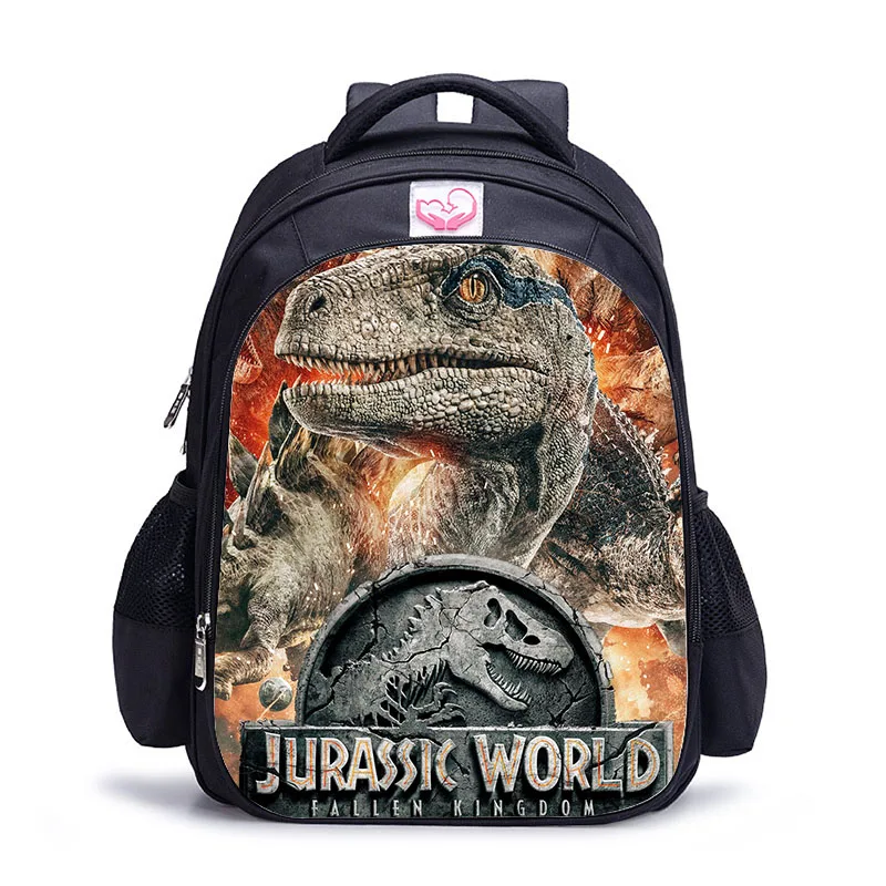 Ransel dunia dinosaurus populer ransel cetak hewan untuk anak-anak tas Jurassic Kingdom untuk anak perempuan anak laki-laki sekolah anak-anak