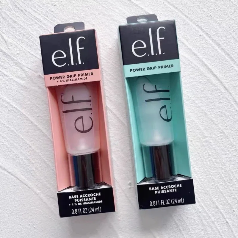 Prebase de Maquillaje ELF Power Grip con Ácido Hialurónico y Niacinamida, Iluminadora, Hidratante de Larga Duración, Cosmética