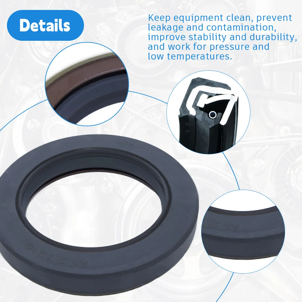 DMHUI AP2791G Rotary Shaft Sealing Ring 48x70x12mm - TCN Type NBR Rubber Hydraulic Pump Oil Seals Factory Direct Sales