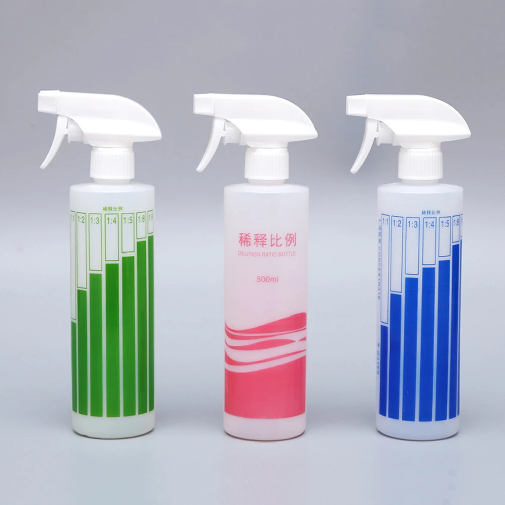 

4pcs 500Ml Multi-Function Spray Bottle With Mark Empty Sprayer For Cleaning Solutions Gardening Salon Household Durable Pe