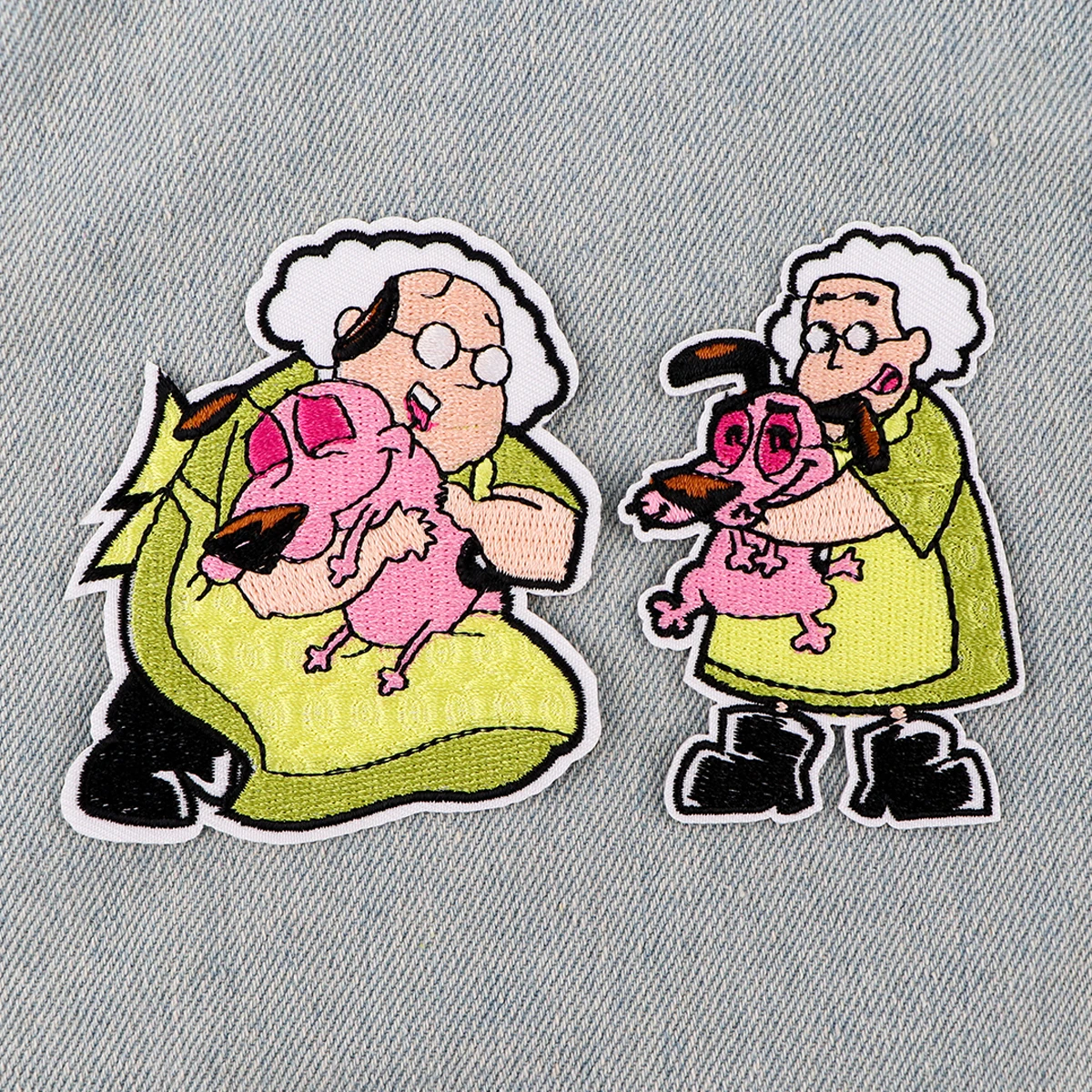 Funny Cartoon Anime Characters Patch Embroidery Cute Dogs Embroidered Logo Garment Accessories Sticker Patches Clothing Kid Gift