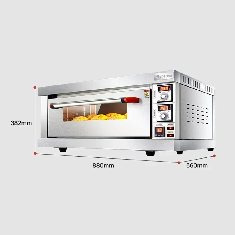 3.2KW Commercial Baking เตาอบไฟฟ้าขนาดใหญ่ความจุปลาย่างมันเทศพิซซ่าเตาอบเค้กเตาอบอัตโนมัติขนาดใหญ่