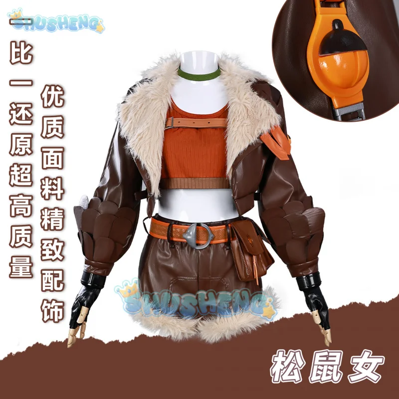 

Squirrel Girl Cosplay Costume Uniform Halloween Carnival Party Christmas Play Role Clothes Clothing for Women