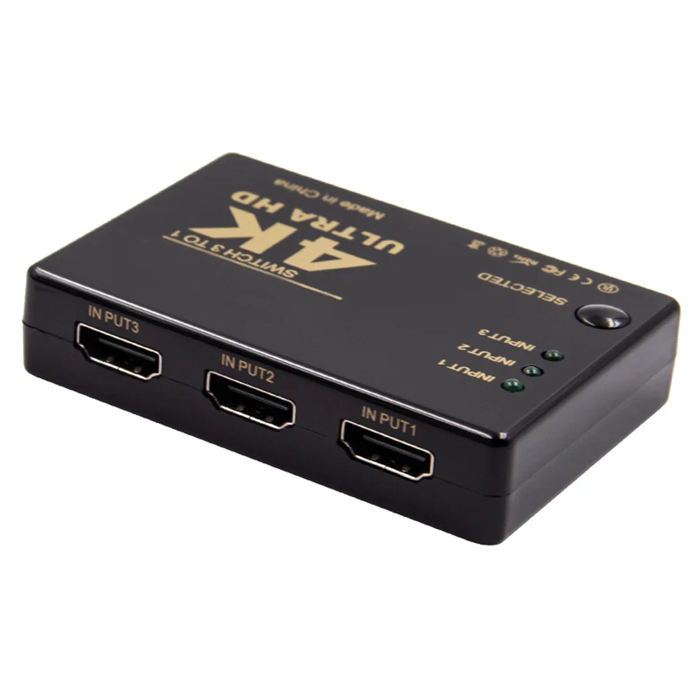3 Port 4K*2K 1080P Switcher HDMI-compatible Selector 3x1 Splitter Box Ultra HD for PC DVD HDTV Xbox PS3 PS4 Multimedia HOT sale
