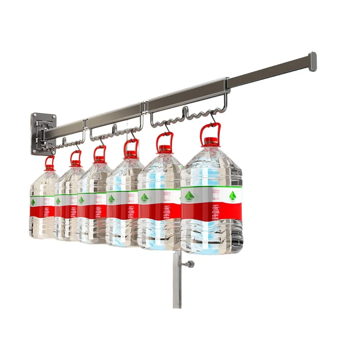 Retractable Invisible Clothesline, Space Saving Wall Mounted Drying Rack for Indoor Balcony, Laundry Room, Hotel