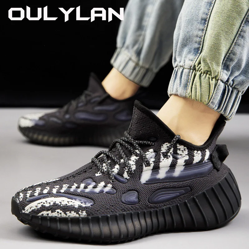 Oulylan Fashion Men Sneakers Shoes Light Casual  Running Elastic Leisure Outdoor Mesh Summer Sports Tennis Man Walking Shoes